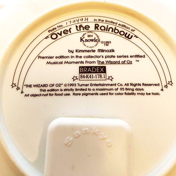 COMPLETE SET: Wizard of Oz Musical Moments Collector's Plates (8 plates) - Picture 11 of 16